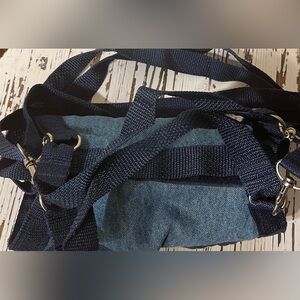 Stylish Blue Denim Puppy Purse and Harness
X-Large